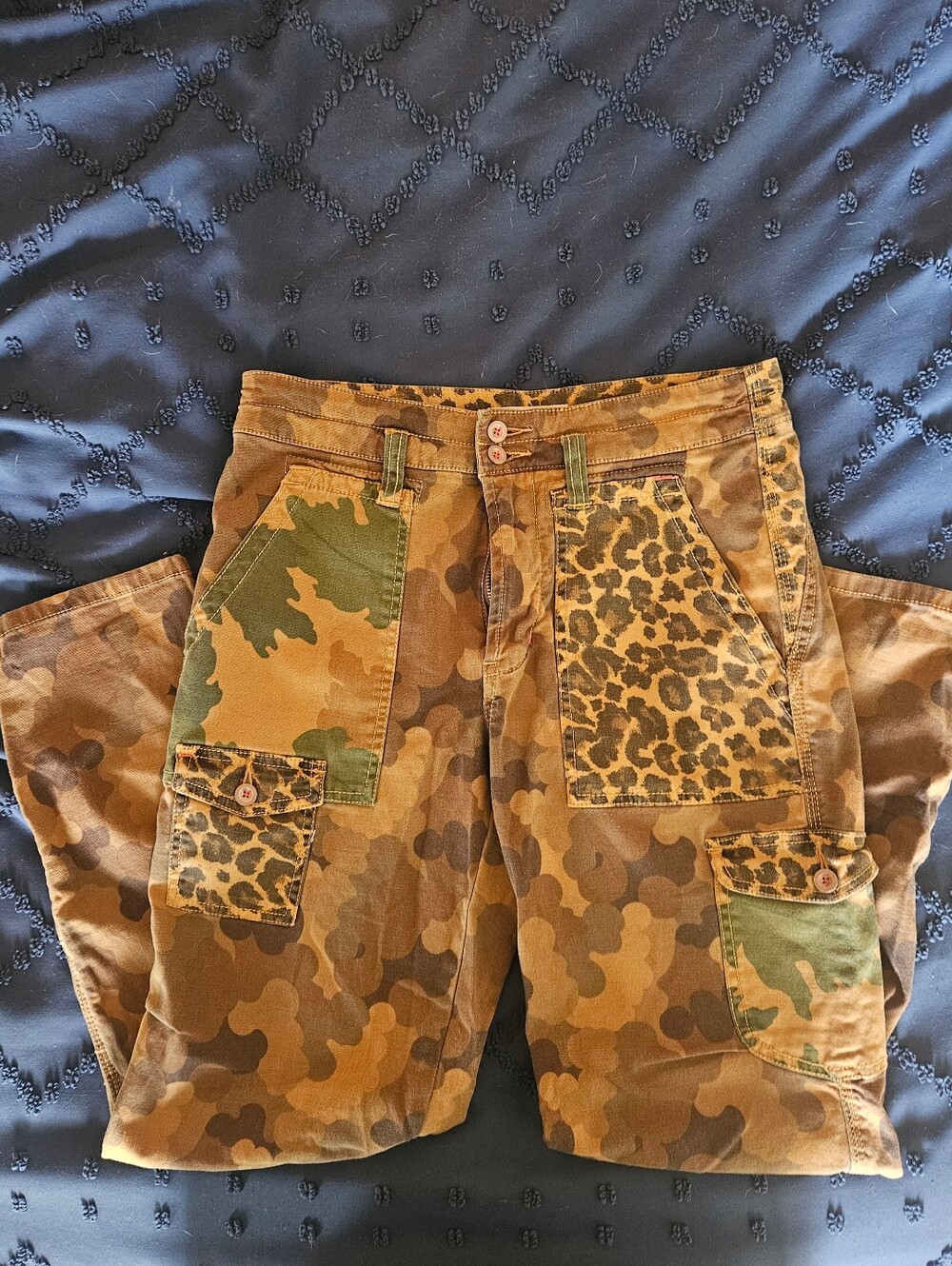 PILCRO Leopard Camo "The Wanderer" Pants 27 Anthropologie